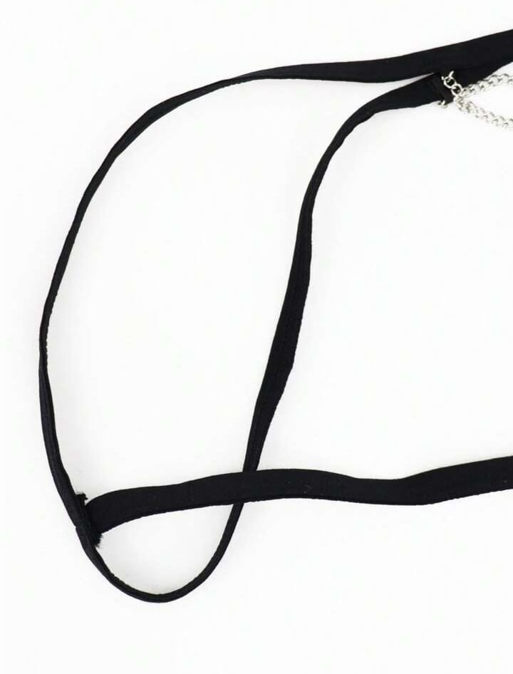 Men's Lace Trim Thong Underwear, Fashionable & Alluring